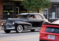 Old and new automobiles cruised downtown Blair Saturday evening.